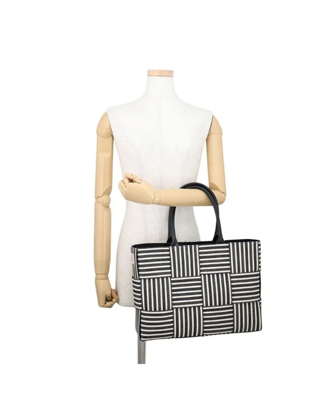 Bottega Veneta Tote Maxi Intrecciato Arco Canvas